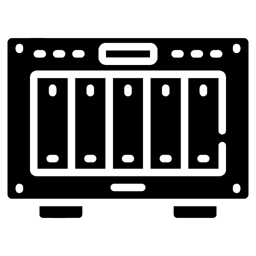 Hálózati adattárolók NAS adatmentés ikon